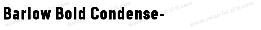 Barlow Bold Condense字体转换